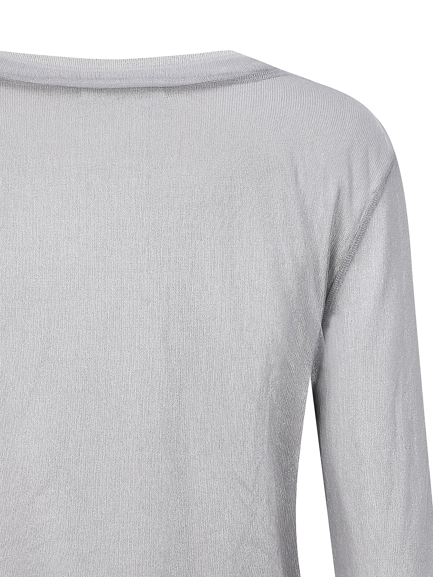 메시 레이어 라운드넥 가디건 (GREY)