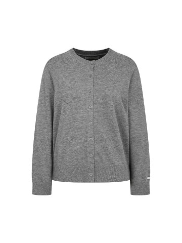 베이직 라운드넥 니트 가디건 (GREY)