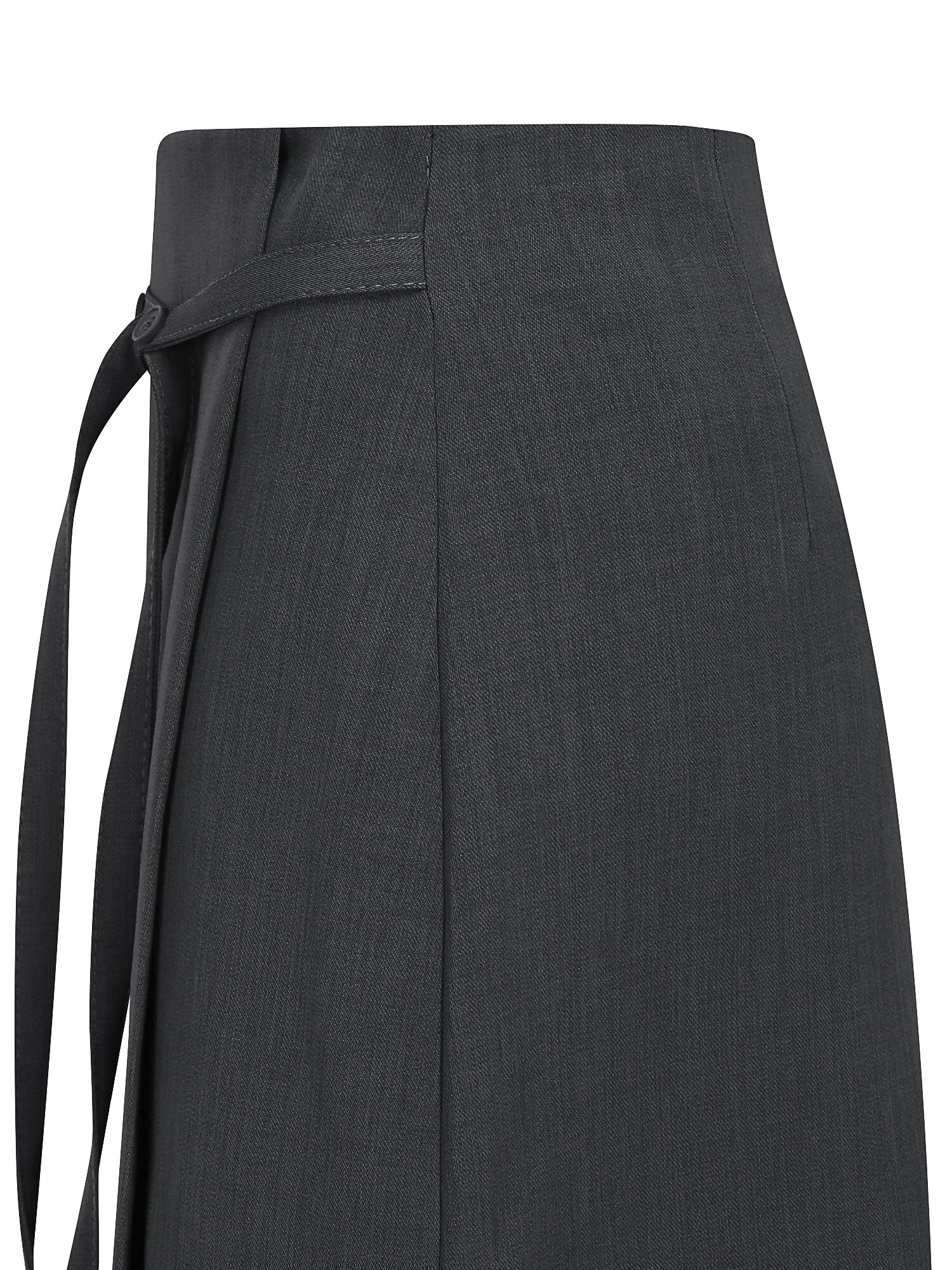 벨트 장식 랩 미니 스커트 (GREY)
