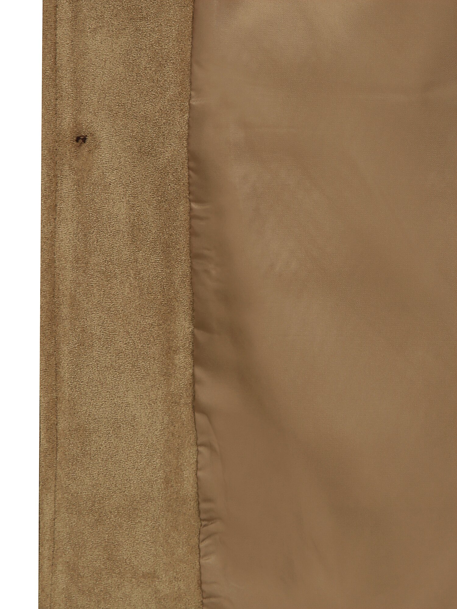스웨이드 오픈 칼라 싱글 재킷 (BEIGE)