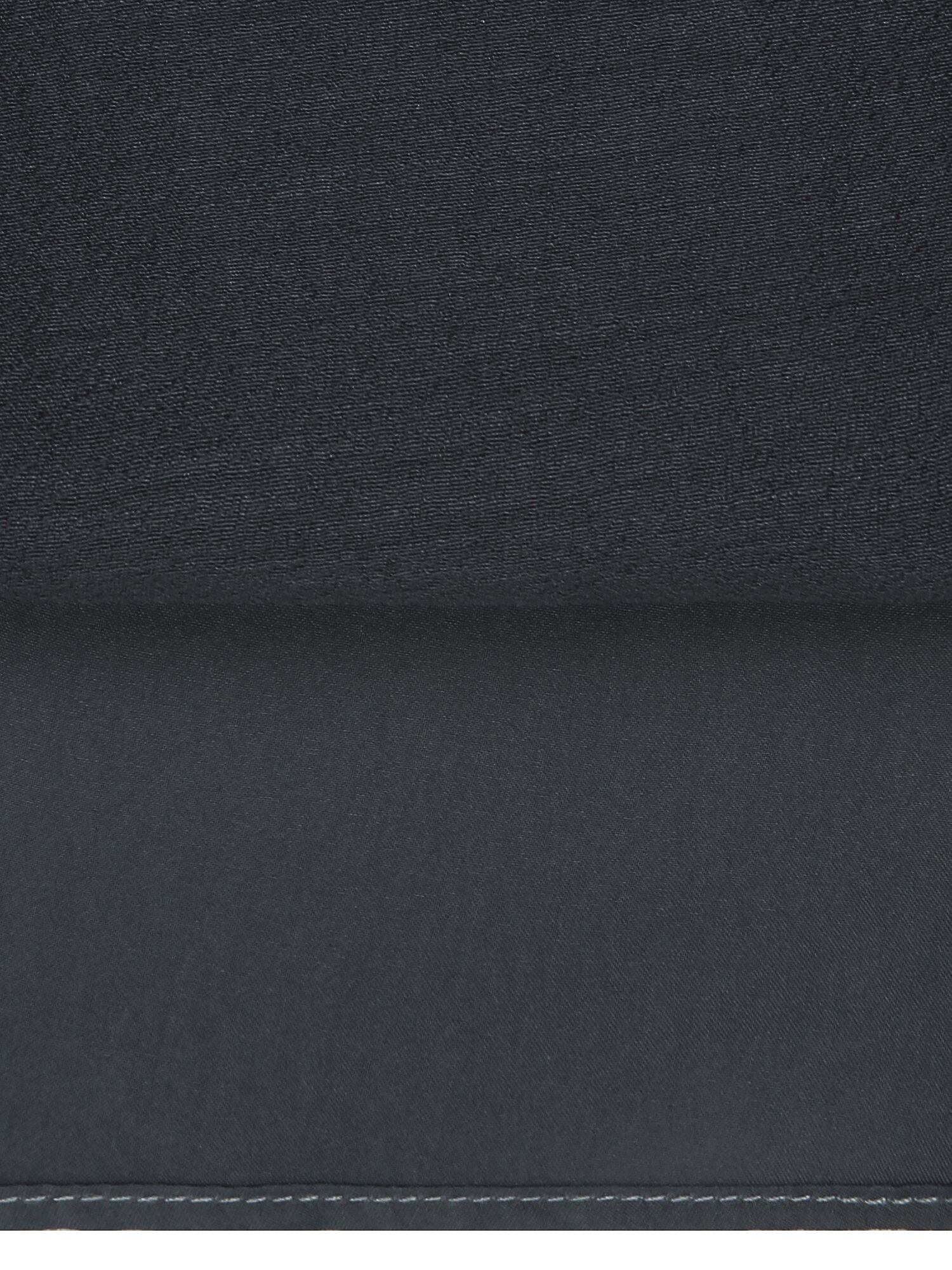 시어 배색 타이넥 플레어 원피스 (DARK GREY)