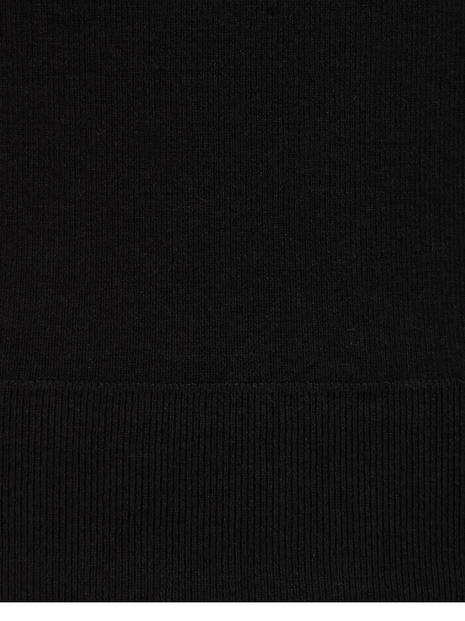 배색 리본 칼라 풀오버 니트 (BLACK)