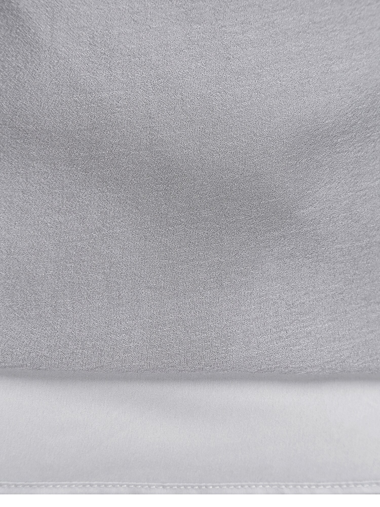 시어 배색 타이넥 플레어 원피스 (LIGHT GREY)