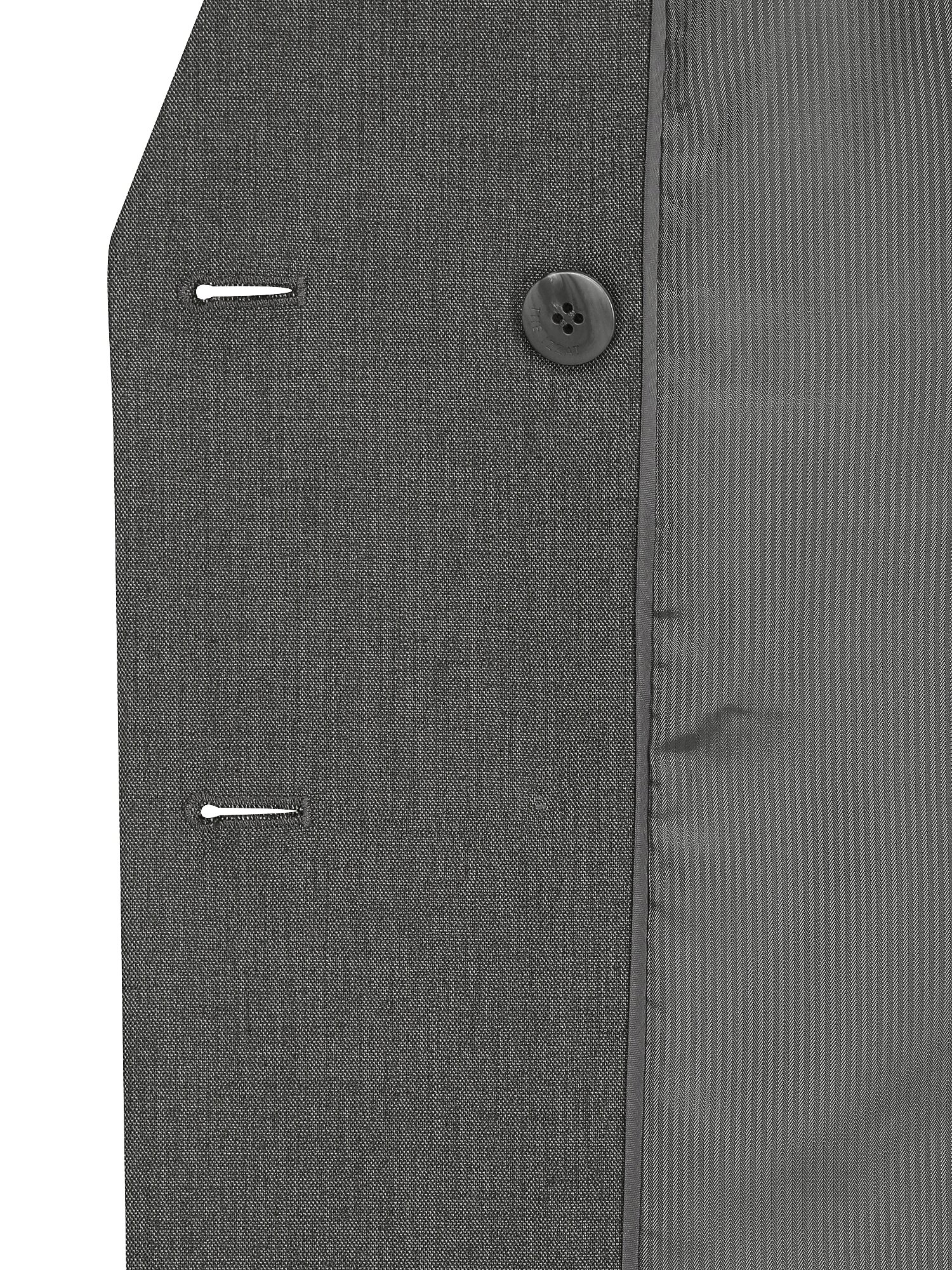 포멀 롤업 더블 브레스트 재킷 (DARK GREY)