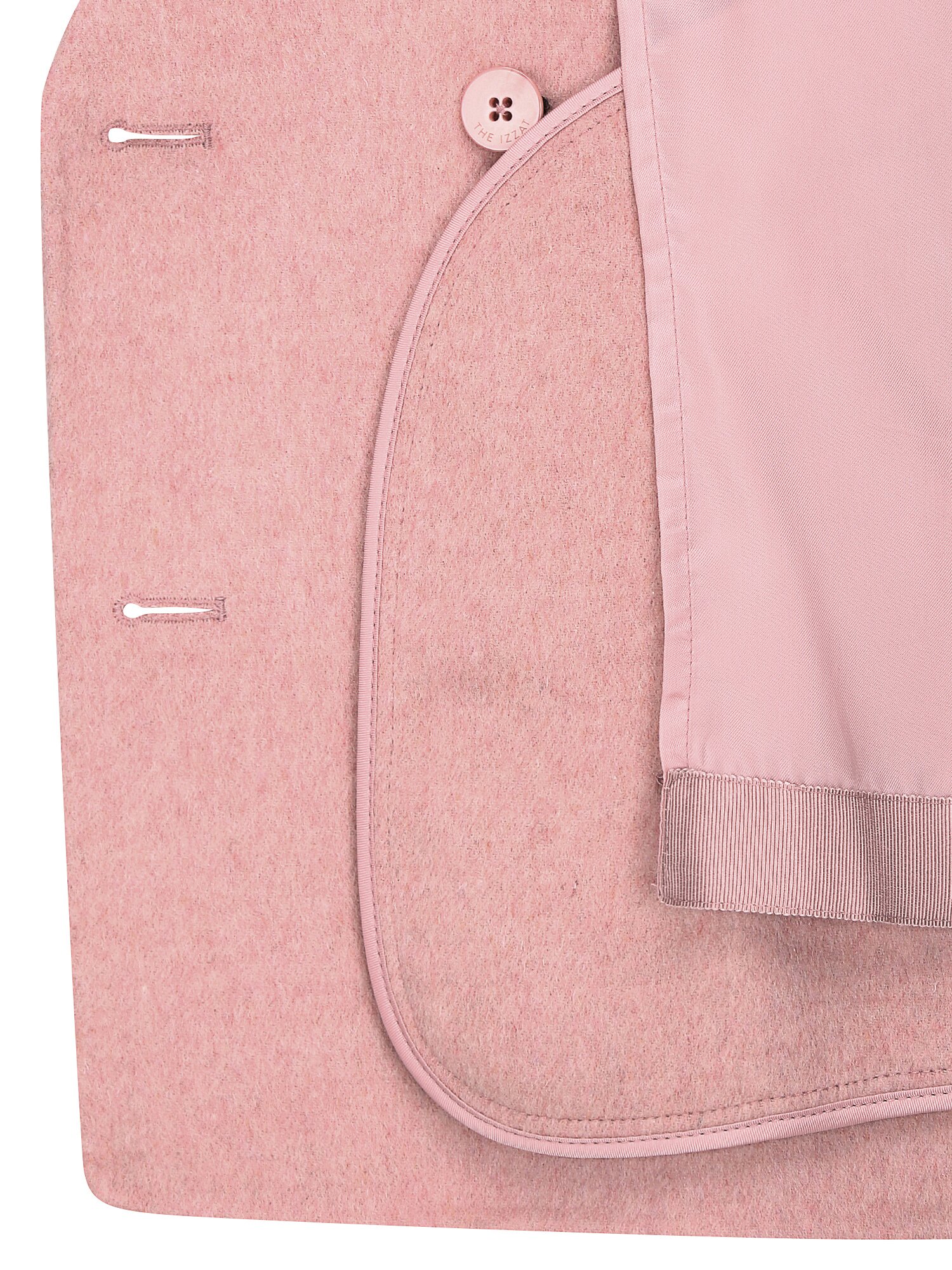 루즈핏 울 더블 핸드메이드 재킷 (PINK)
