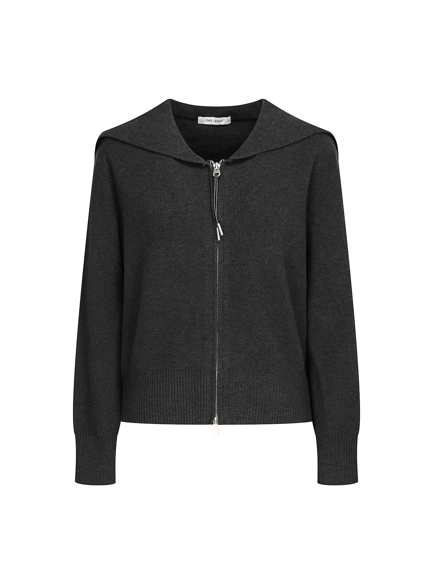 세일러 칼라 투웨이 집업 가디건 (DARK GREY)