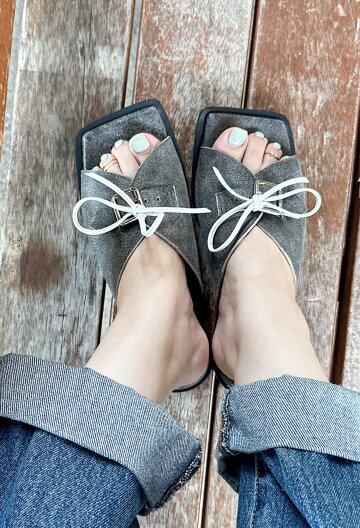 vintage Black 605S natural comfy slide _1cm