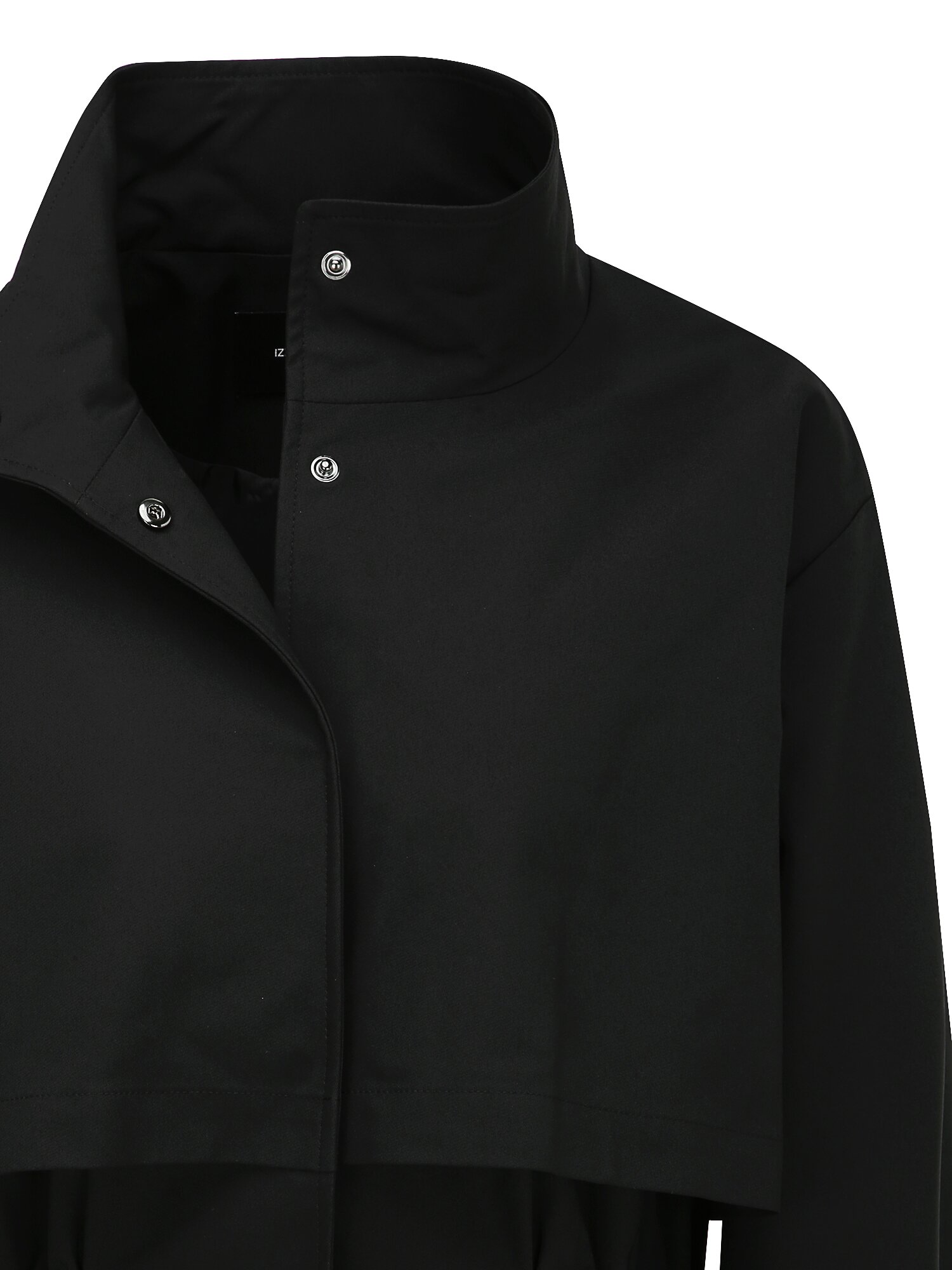 벨트 장식 스트링 하이넥 점퍼 (BLACK)