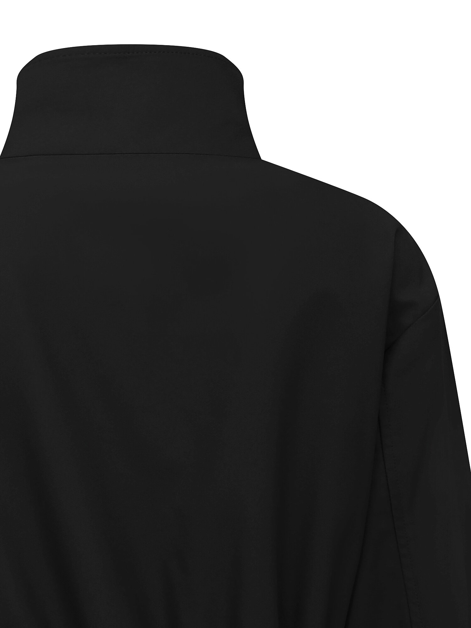 벨트 장식 스트링 하이넥 점퍼 (BLACK)