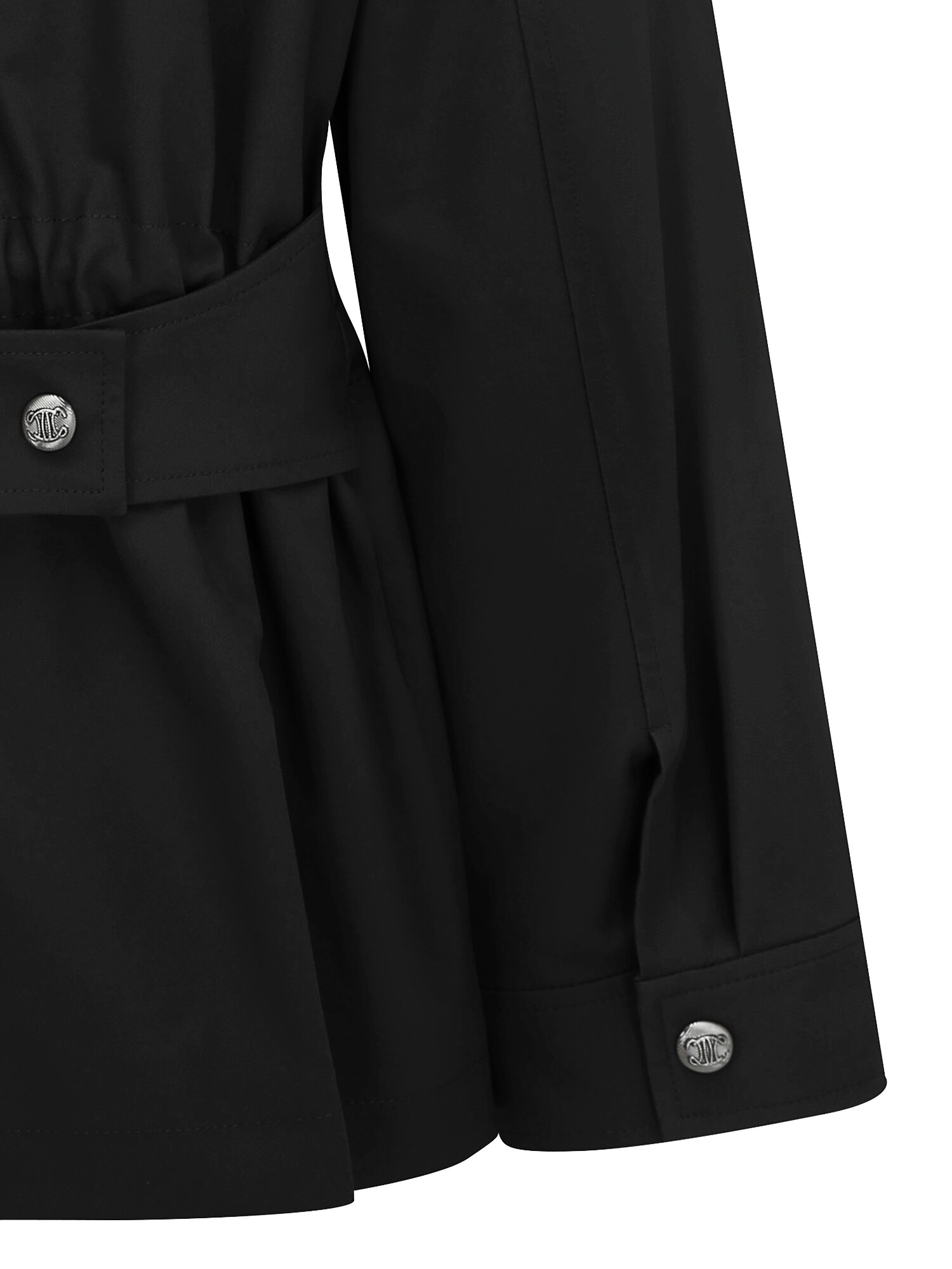 벨트 장식 스트링 하이넥 점퍼 (BLACK)