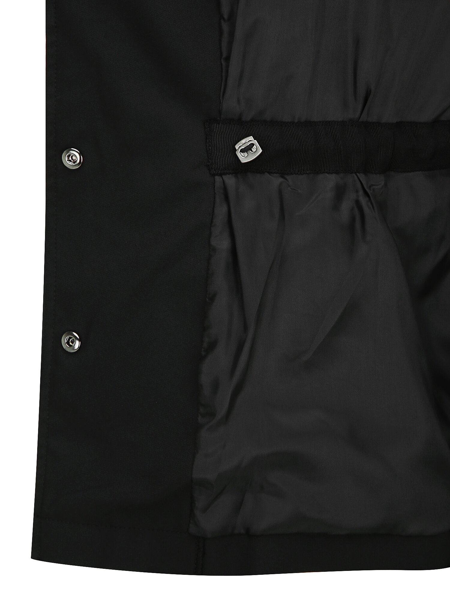 벨트 장식 스트링 하이넥 점퍼 (BLACK)