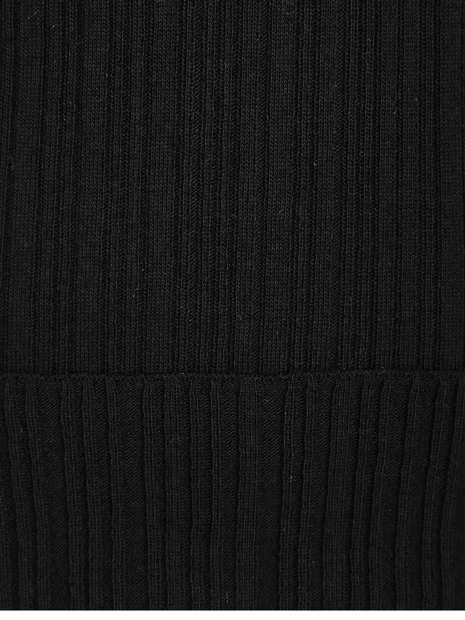 울 골지 하이넥 풀오버 니트 (BLACK)