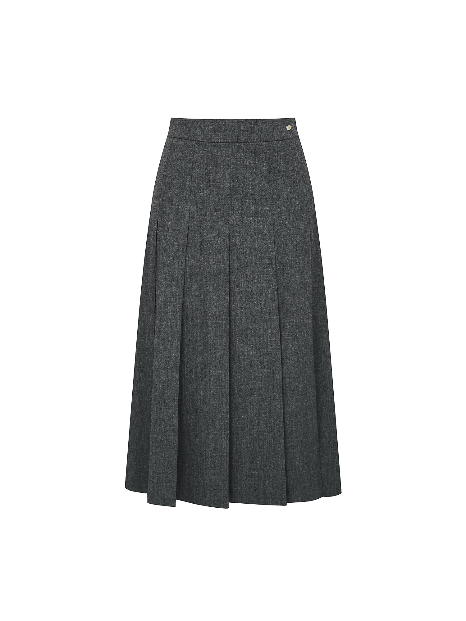 슬릿 포인트 플리츠 스커트 (GREY)