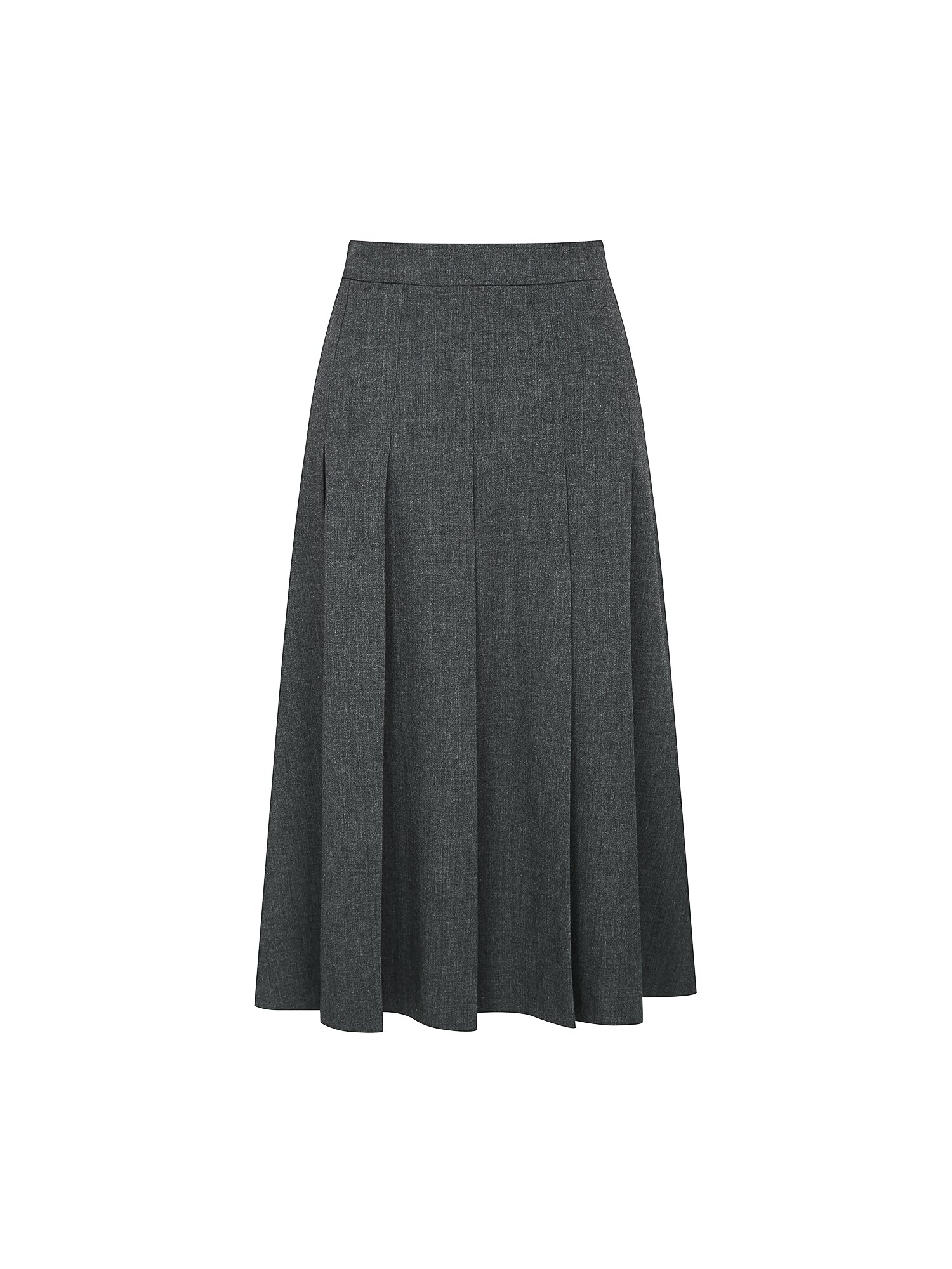 슬릿 포인트 플리츠 스커트 (GREY)