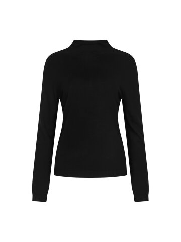 울 홀가먼트 하이넥 풀오버 니트 (BLACK)