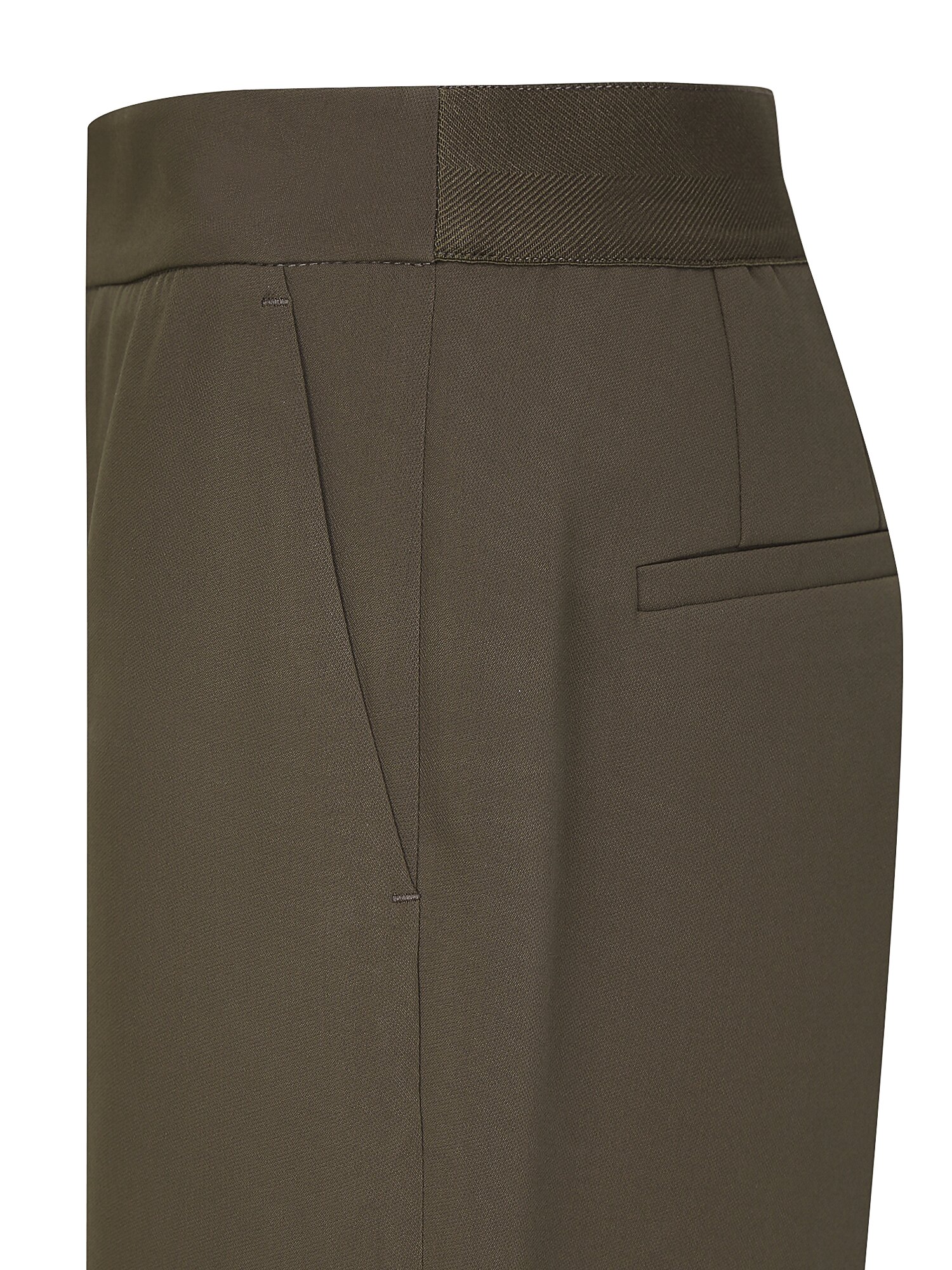 백 밴딩 와이드 일자핏 팬츠 (BROWN)