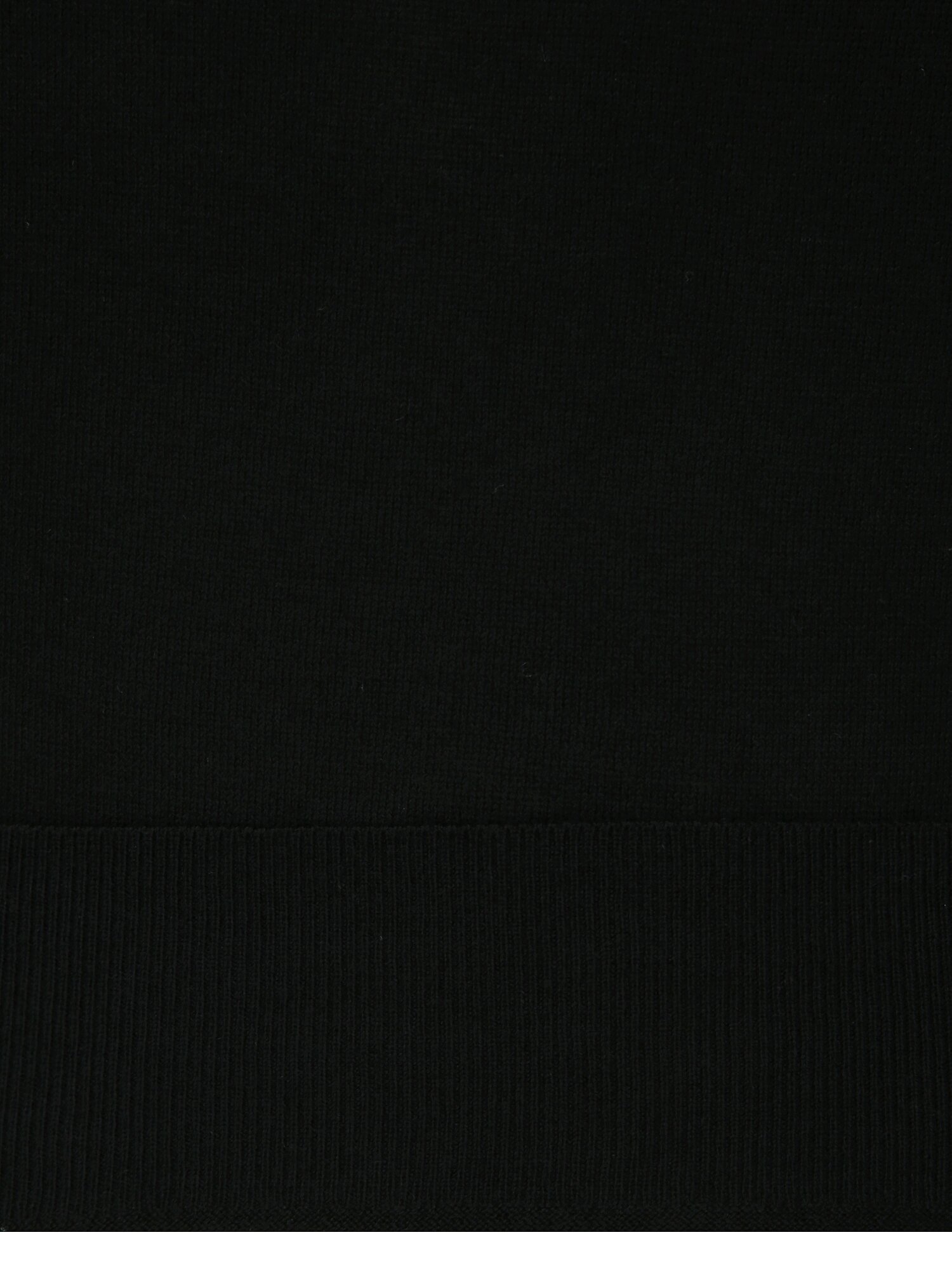 배색 타이넥 브이넥 풀오버 니트 (BLACK)