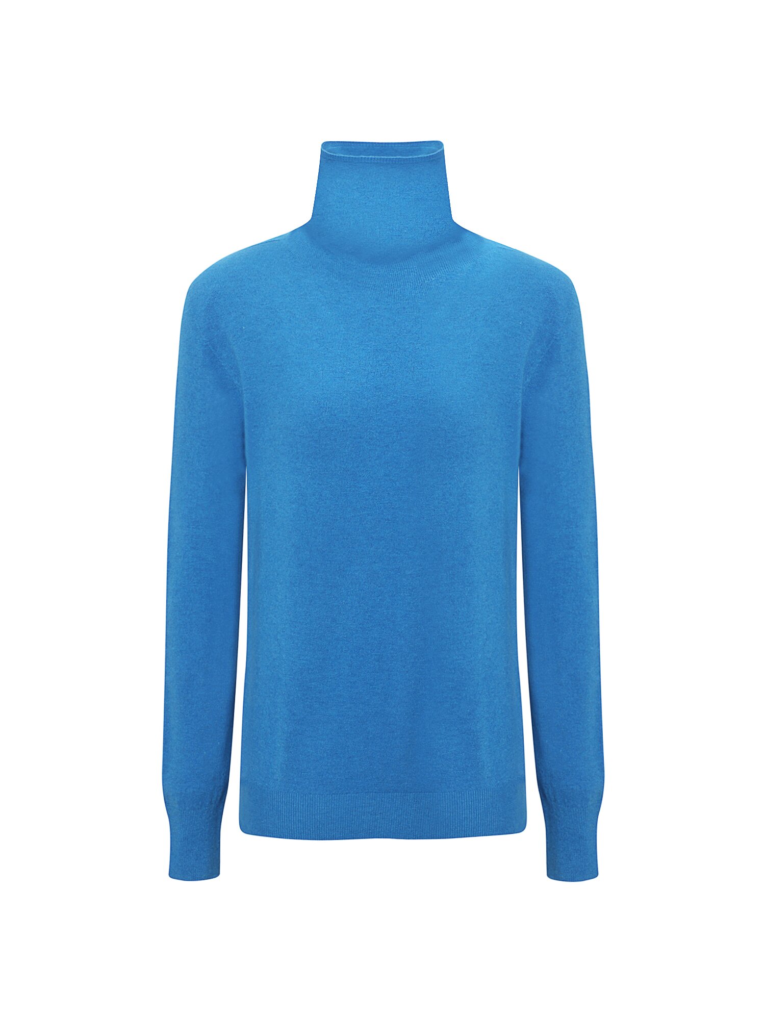 울 베이직 터틀넥 풀오버 니트 (BLUE)
