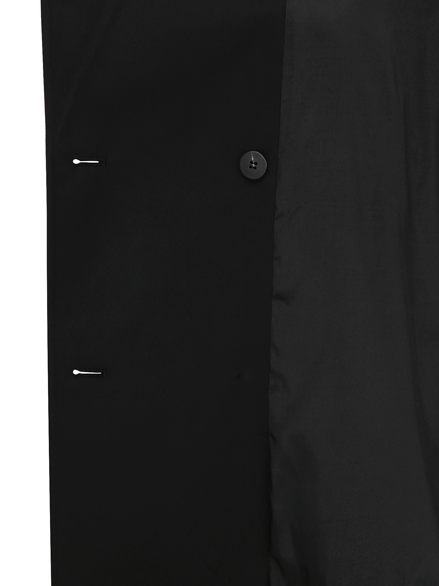 벨티드 더블 브레스트 트렌치 코트 (BLACK)