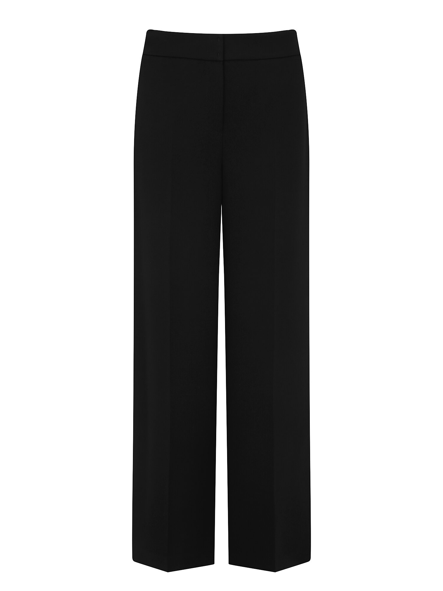 백 밴딩 와이드 일자핏 팬츠 (BLACK)