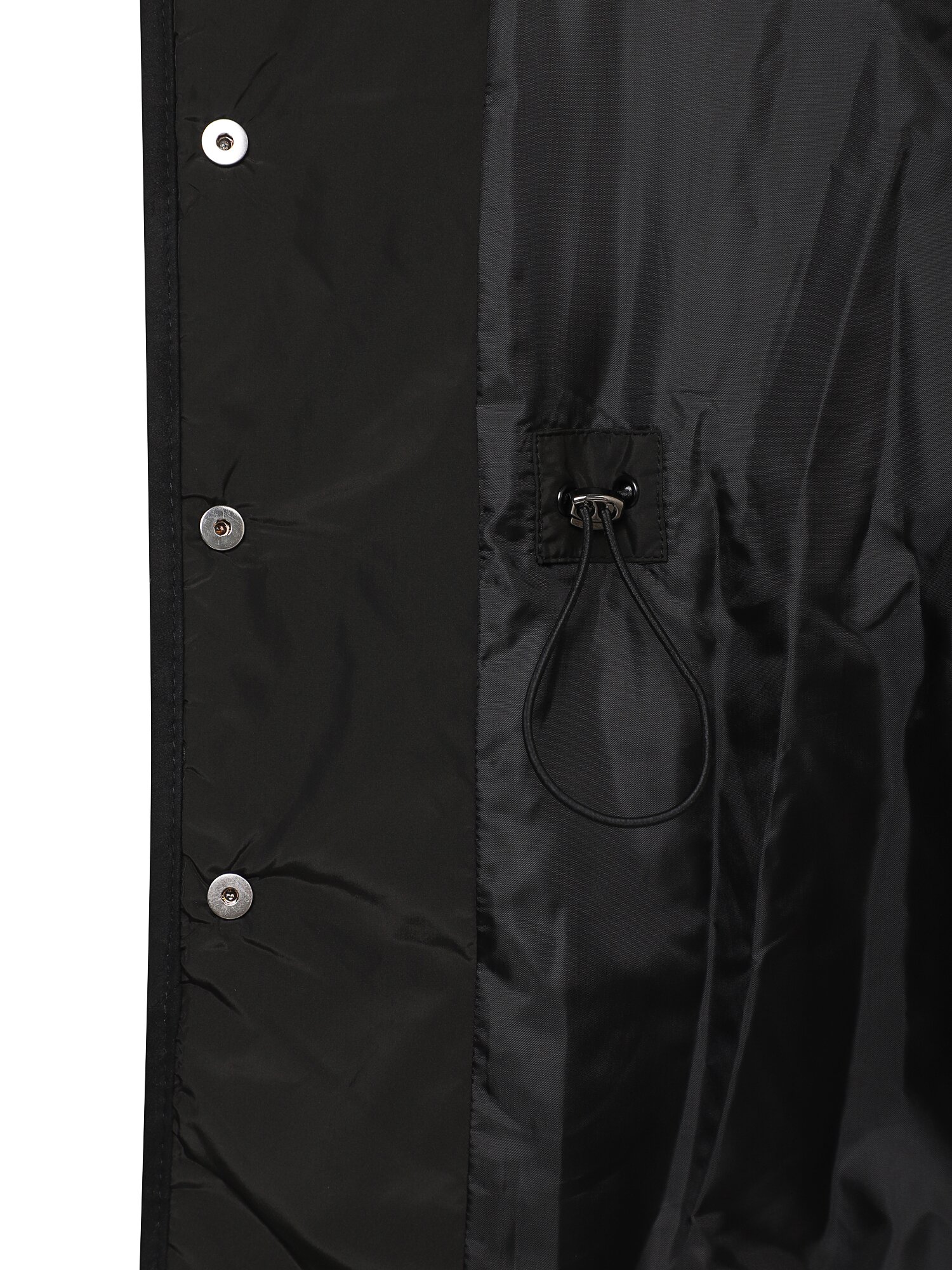 스트링 퀼팅 경량 패딩 점퍼  (BLACK)