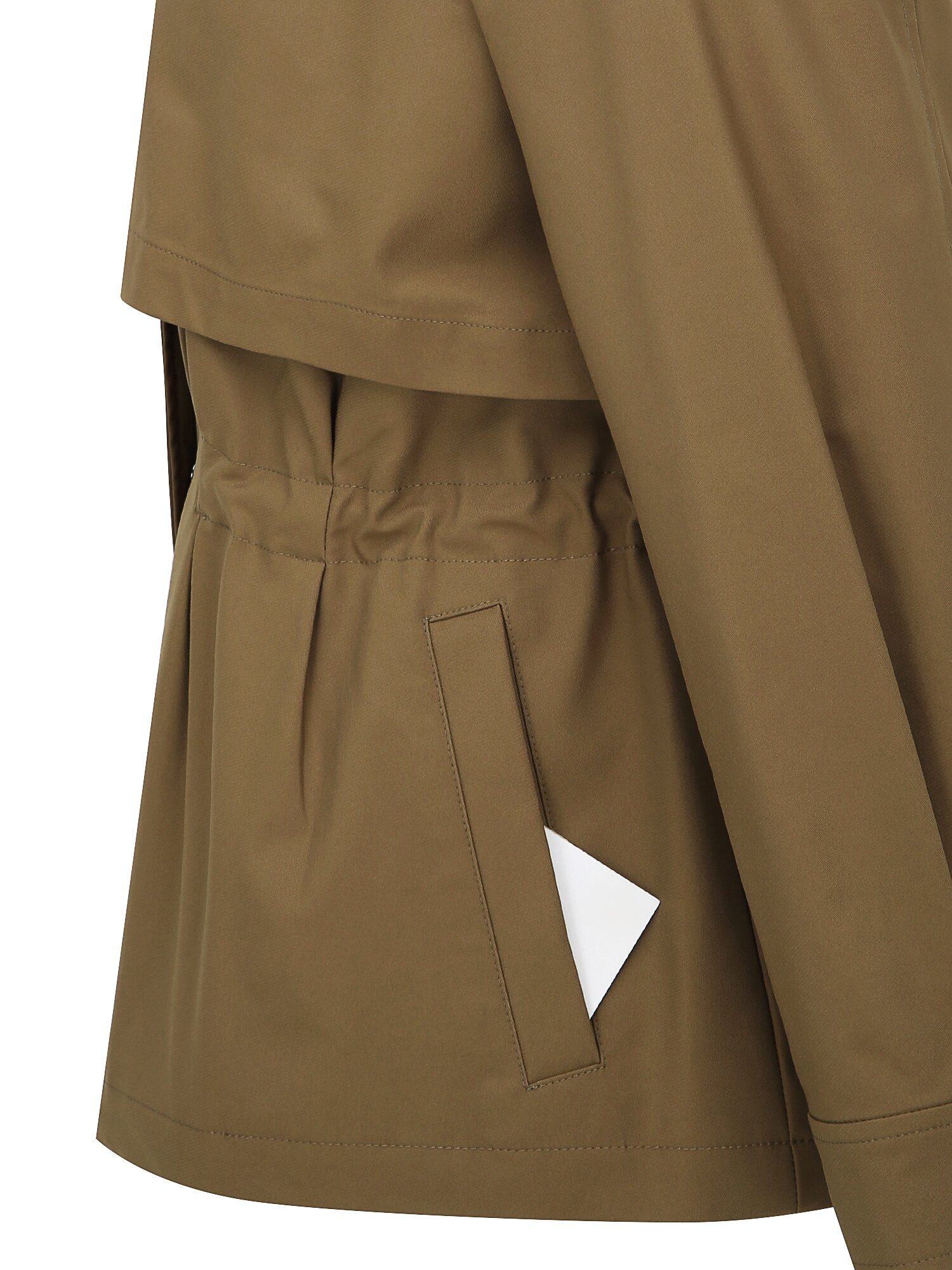 벨트 장식 스트링 하이넥 점퍼 (KHAKI BROWN)
