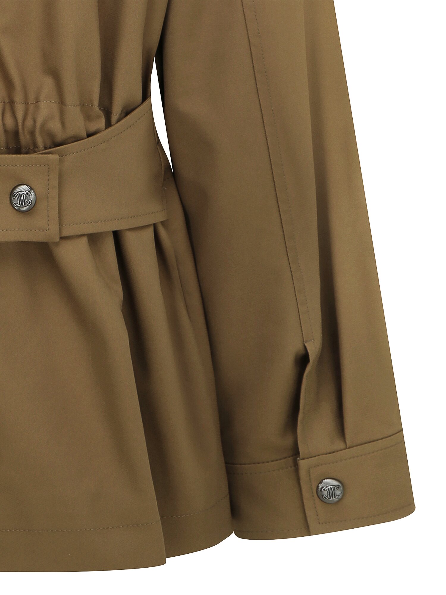 벨트 장식 스트링 하이넥 점퍼 (KHAKI BROWN)