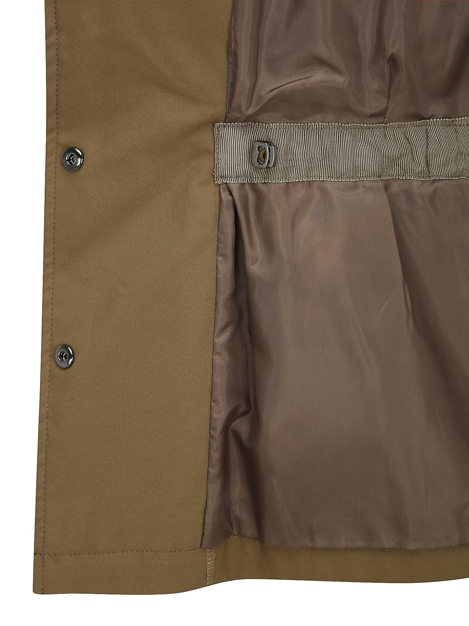 벨트 장식 스트링 하이넥 점퍼 (KHAKI BROWN)