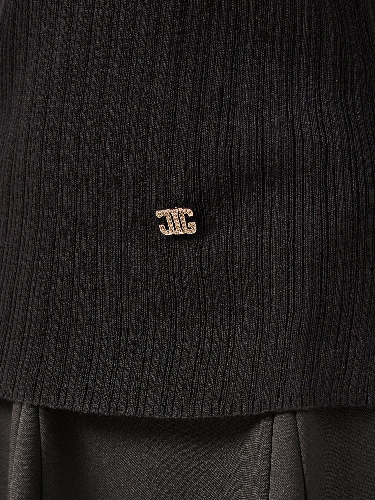 모크넥 슬림 리브 니트 (BLACK)