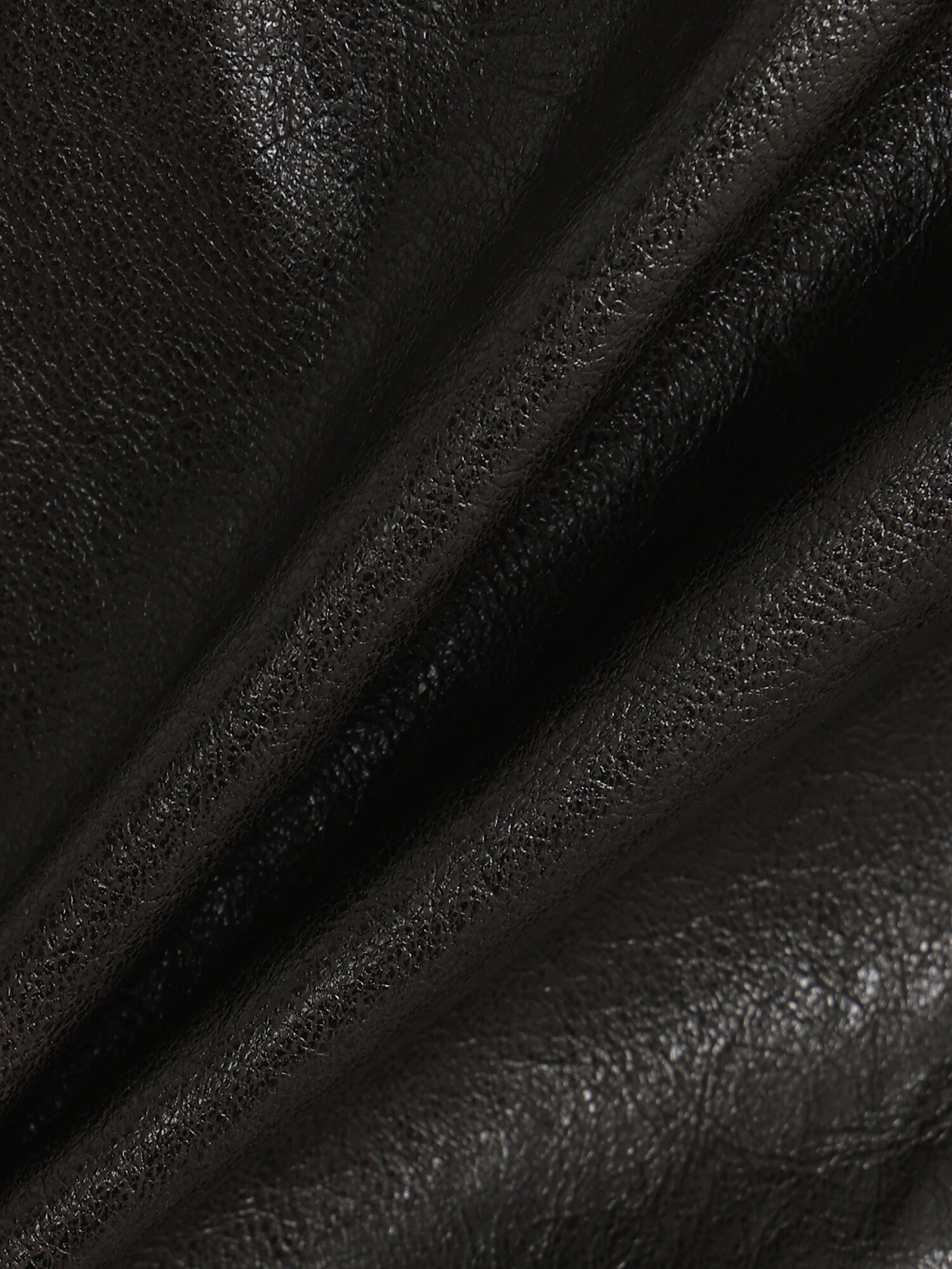 페이크 레더 루즈핏 재킷 (DARK BROWN)