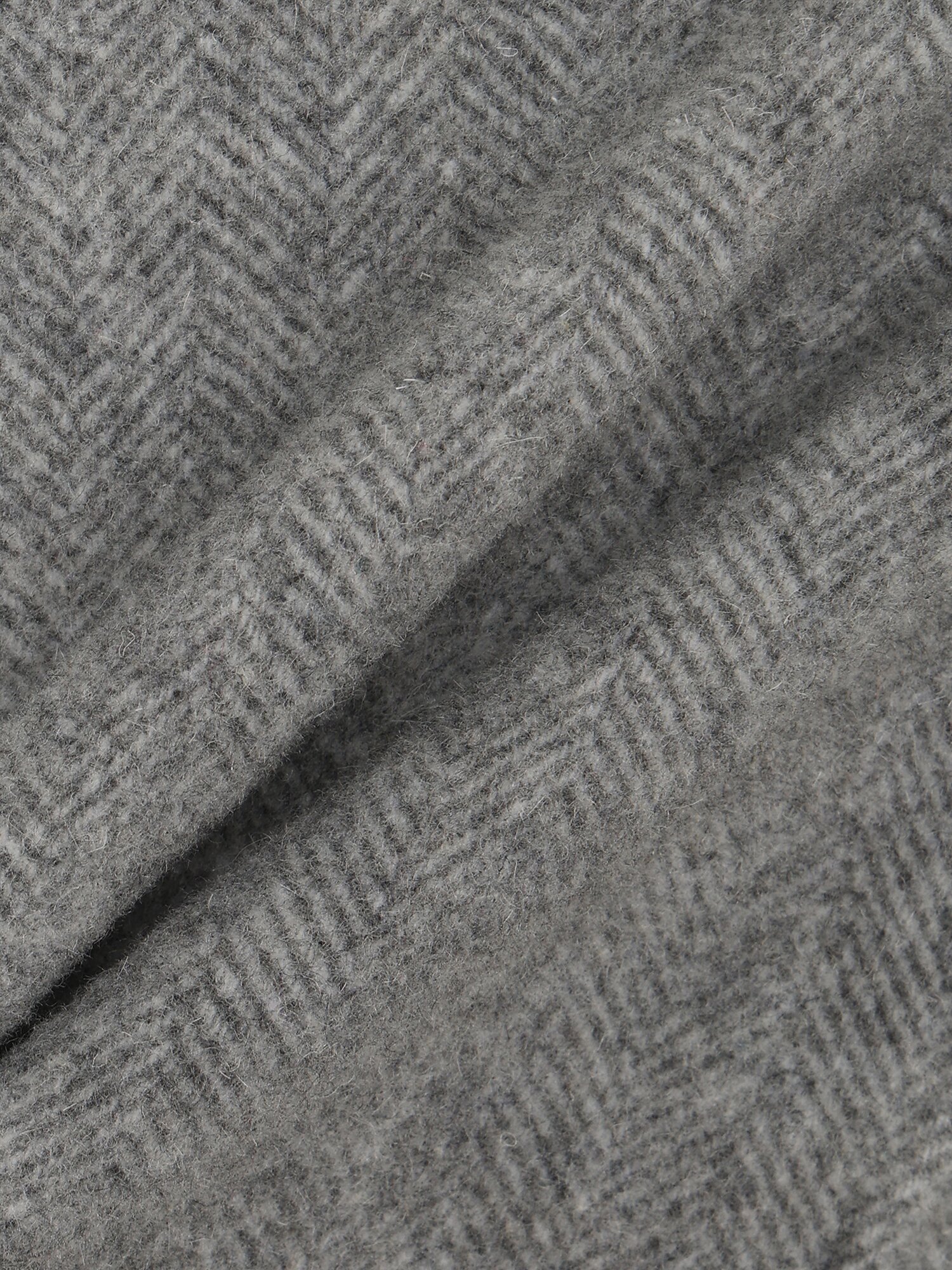 알파카 블렌드 라운드넥 재킷 (MELANGE GREY)