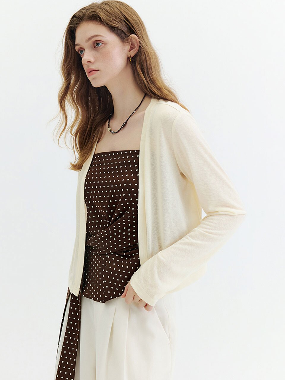 WD_Vintage french cardigan and inner set