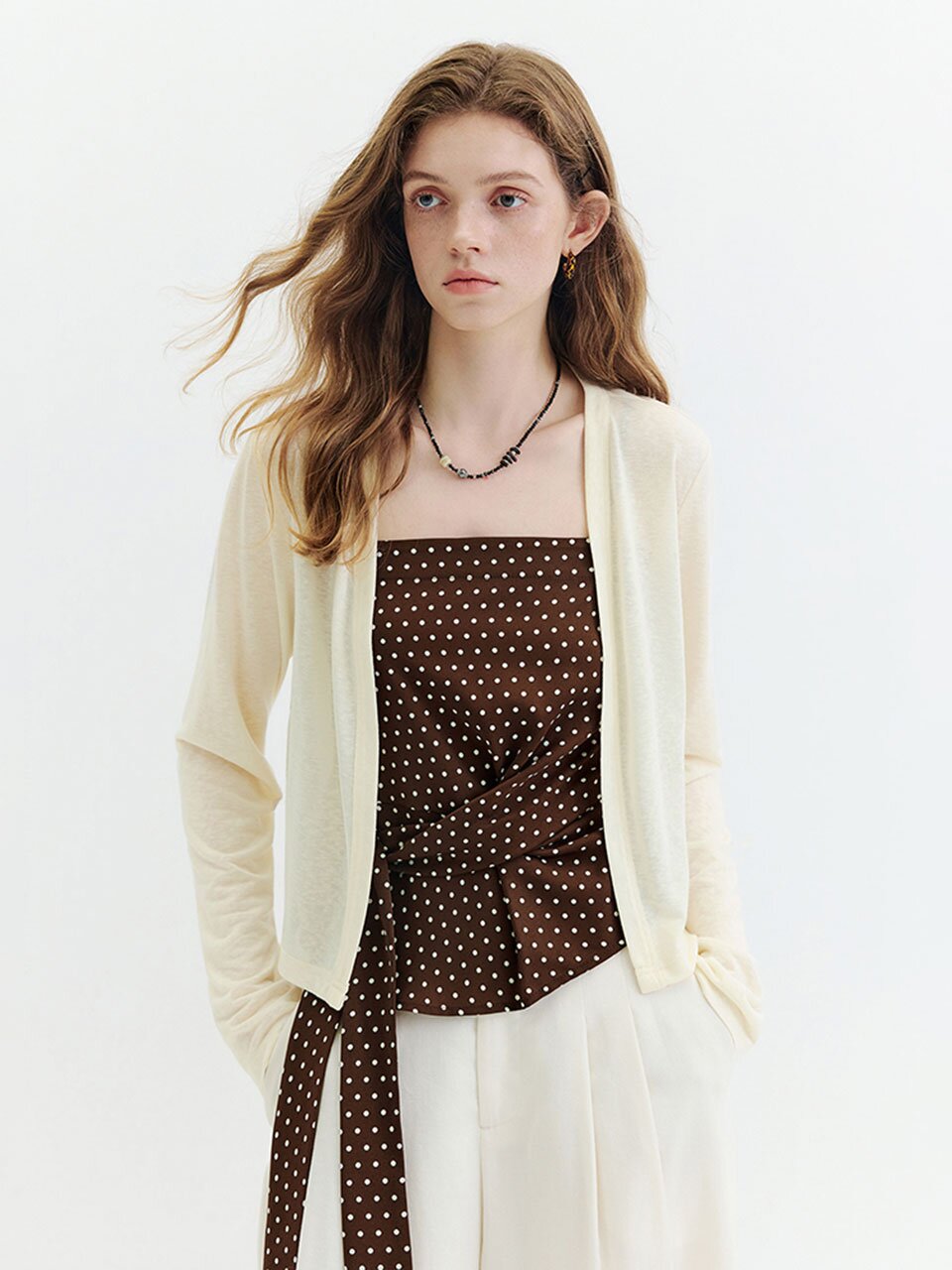 WD_Vintage french cardigan and inner set