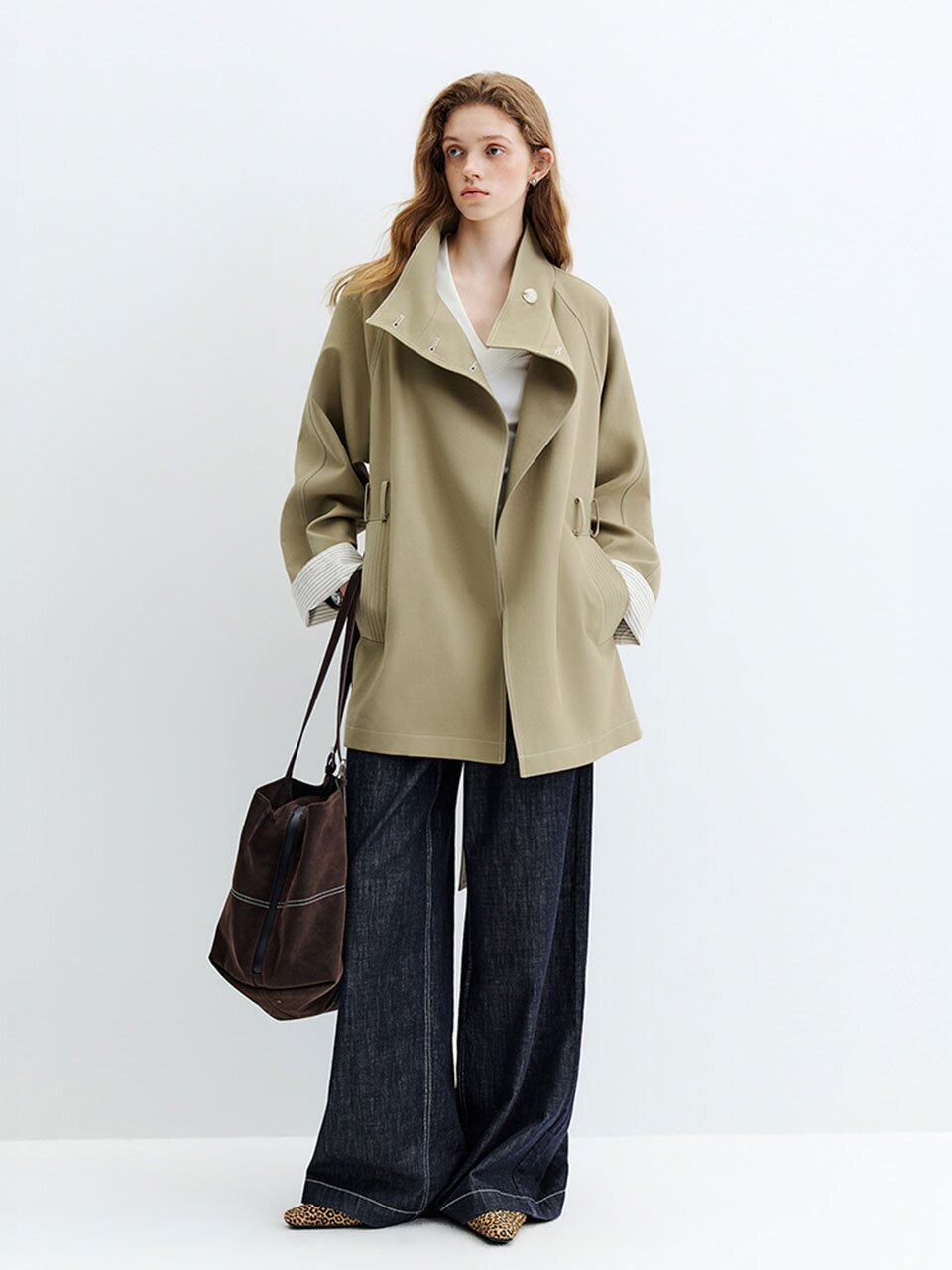 WD_Flared collar trench coat