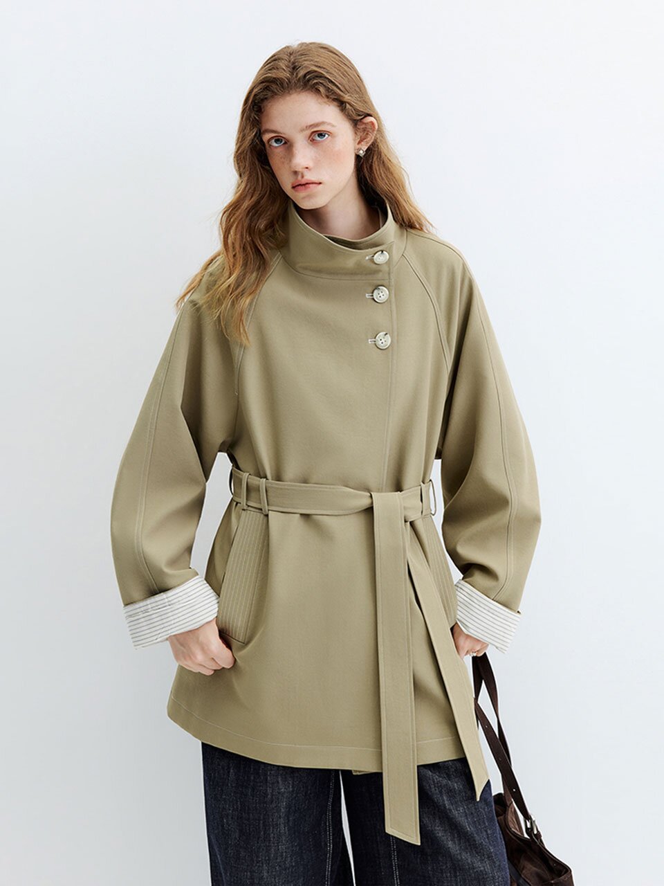 WD_Flared collar trench coat