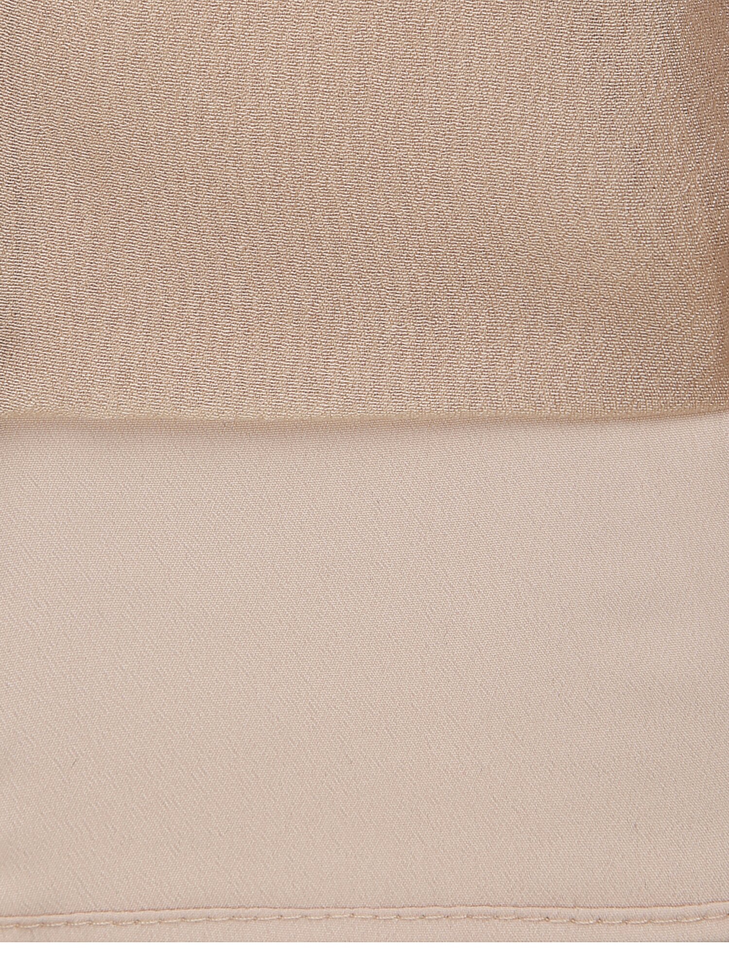 시폰 오픈 칼라 페플럼 블라우스 (DARK BEIGE)