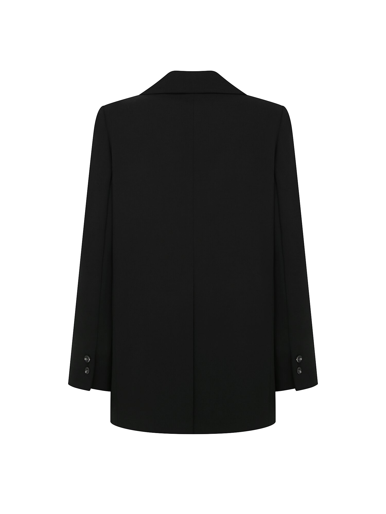 롤업 테일러드 더블 버튼 재킷 (BLACK)