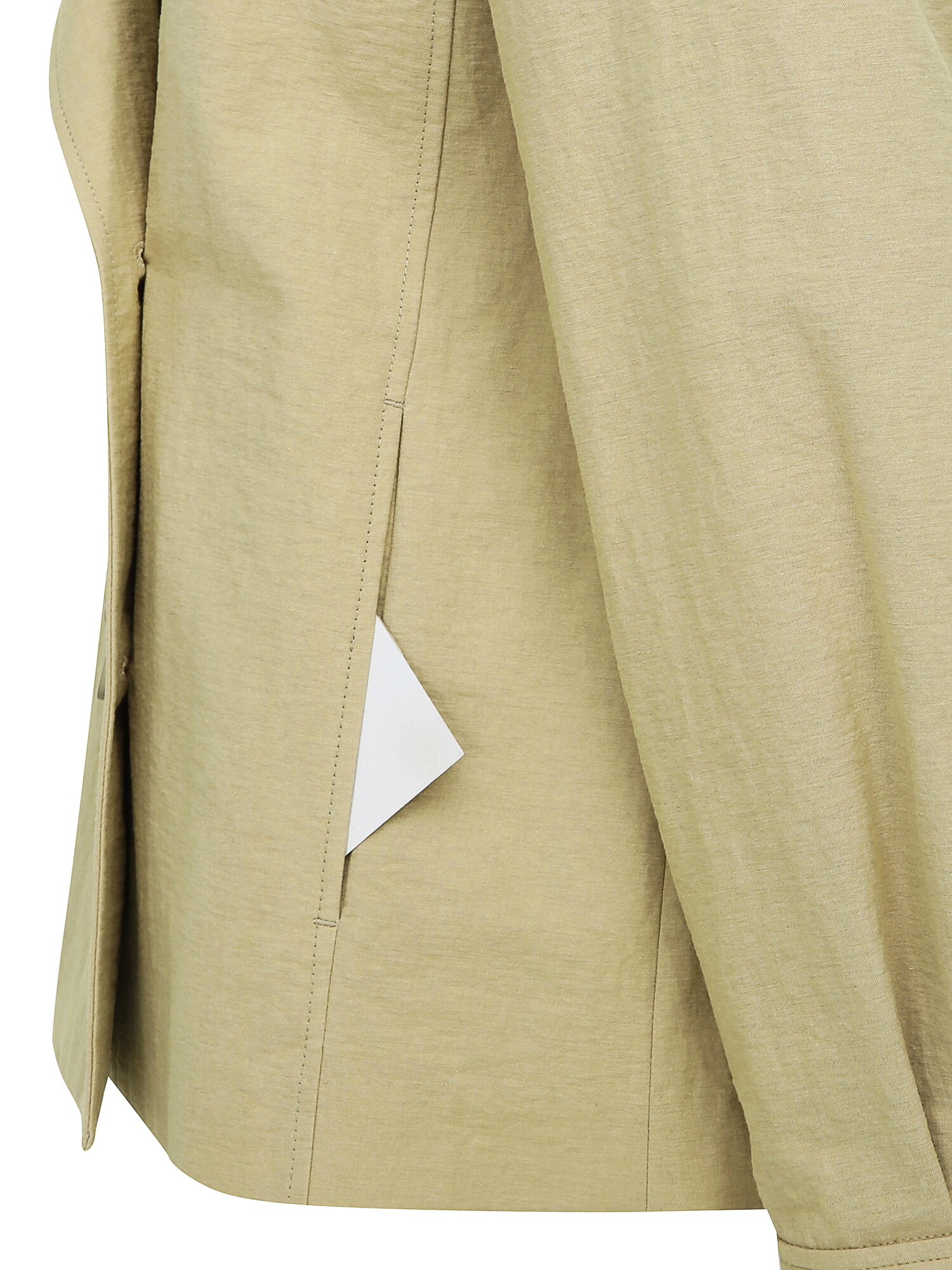코튼 더블 하프 트렌치 코트 (BEIGE)