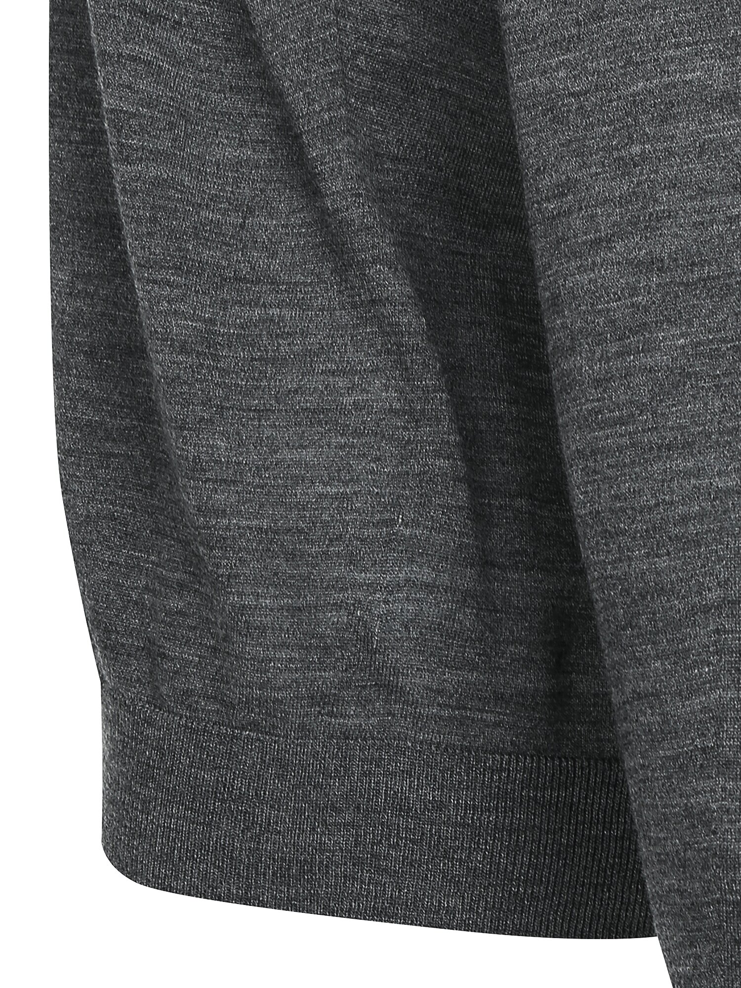 울 홀가먼트 브이넥 풀오버 니트 (DARK GREY)