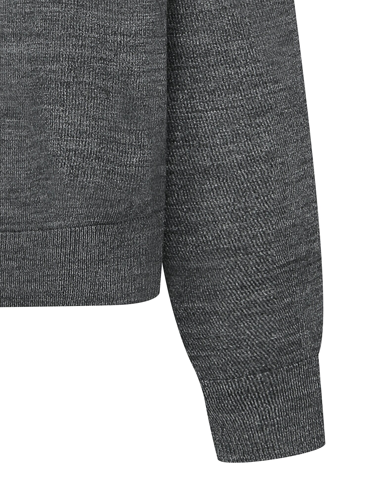울 홀가먼트 브이넥 풀오버 니트 (DARK GREY)