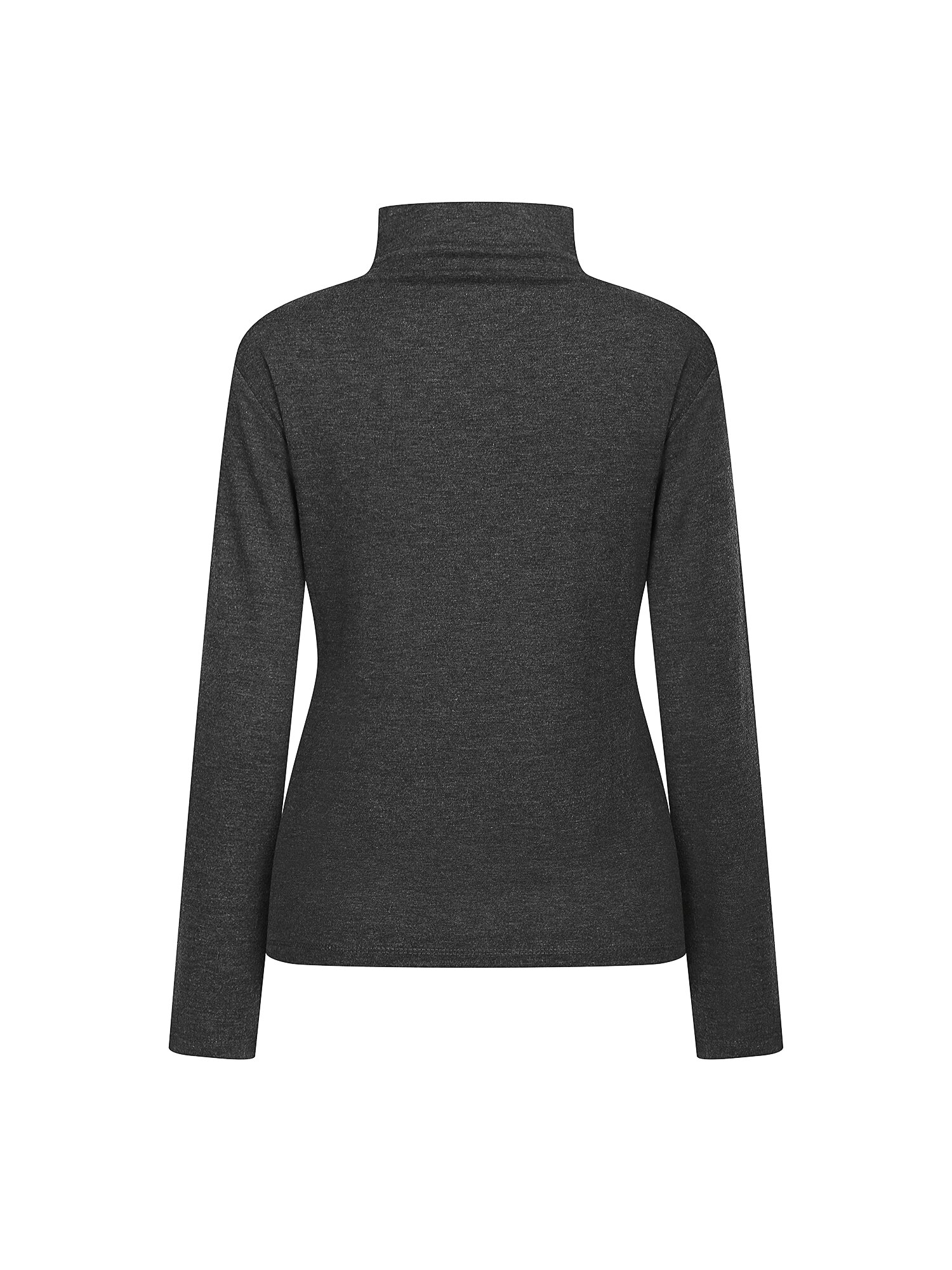 베이직 스판 터틀넥 티셔츠 (DARK GREY)