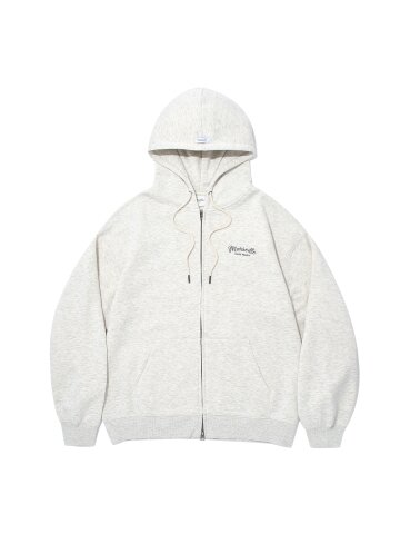 MARSEILLE EMB HOOD ZIP-UP_O.B.MELANGE