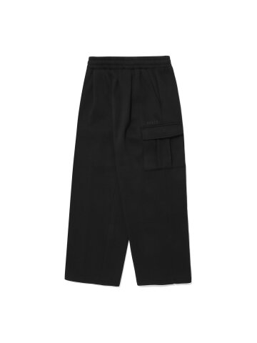 DAILY FLEECE CARGO PANTS_BLACK