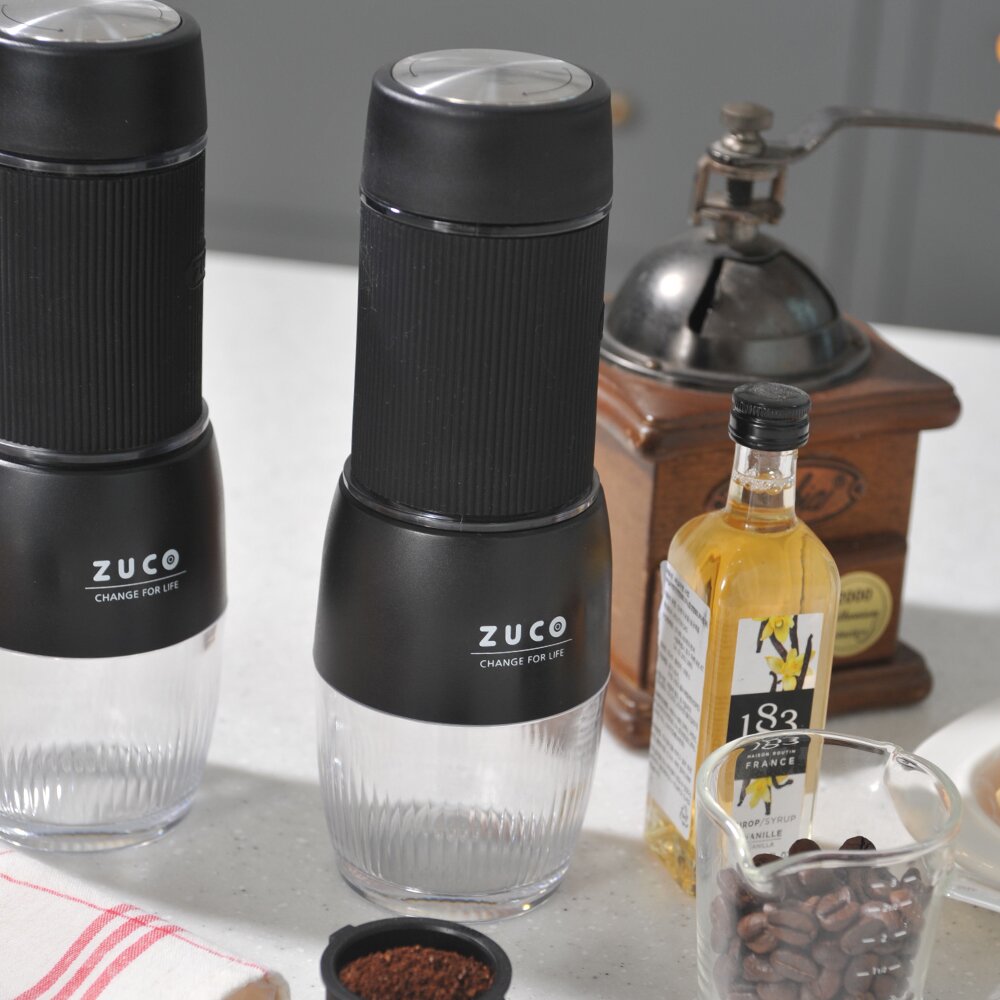 주코 캠핑 휴대용 2in1 에스프레소 커피 메이커 ZCC-0618CB