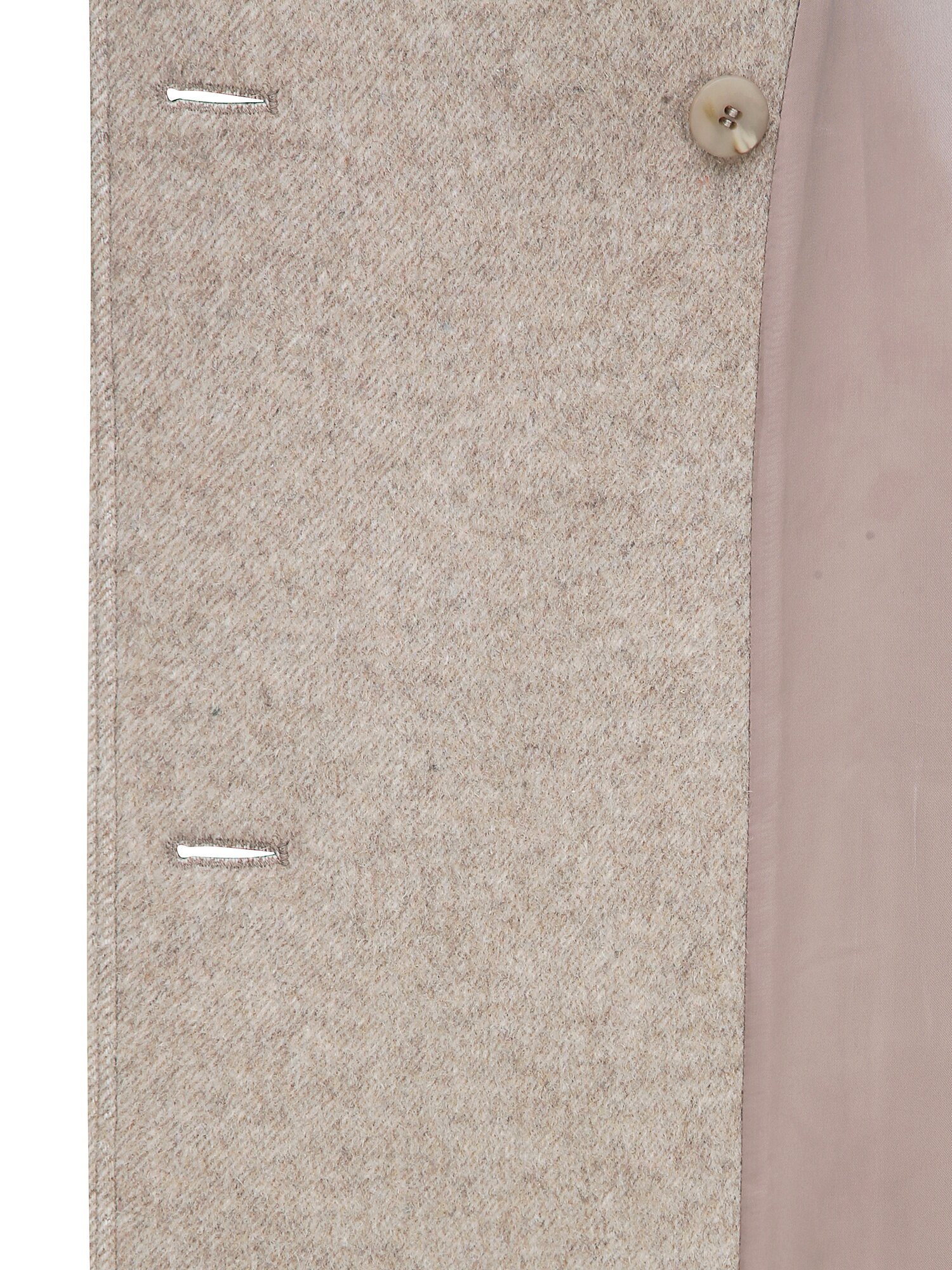 루즈핏 울 하이넥 핸드메이드 코트 (MELANGE BEIGE)