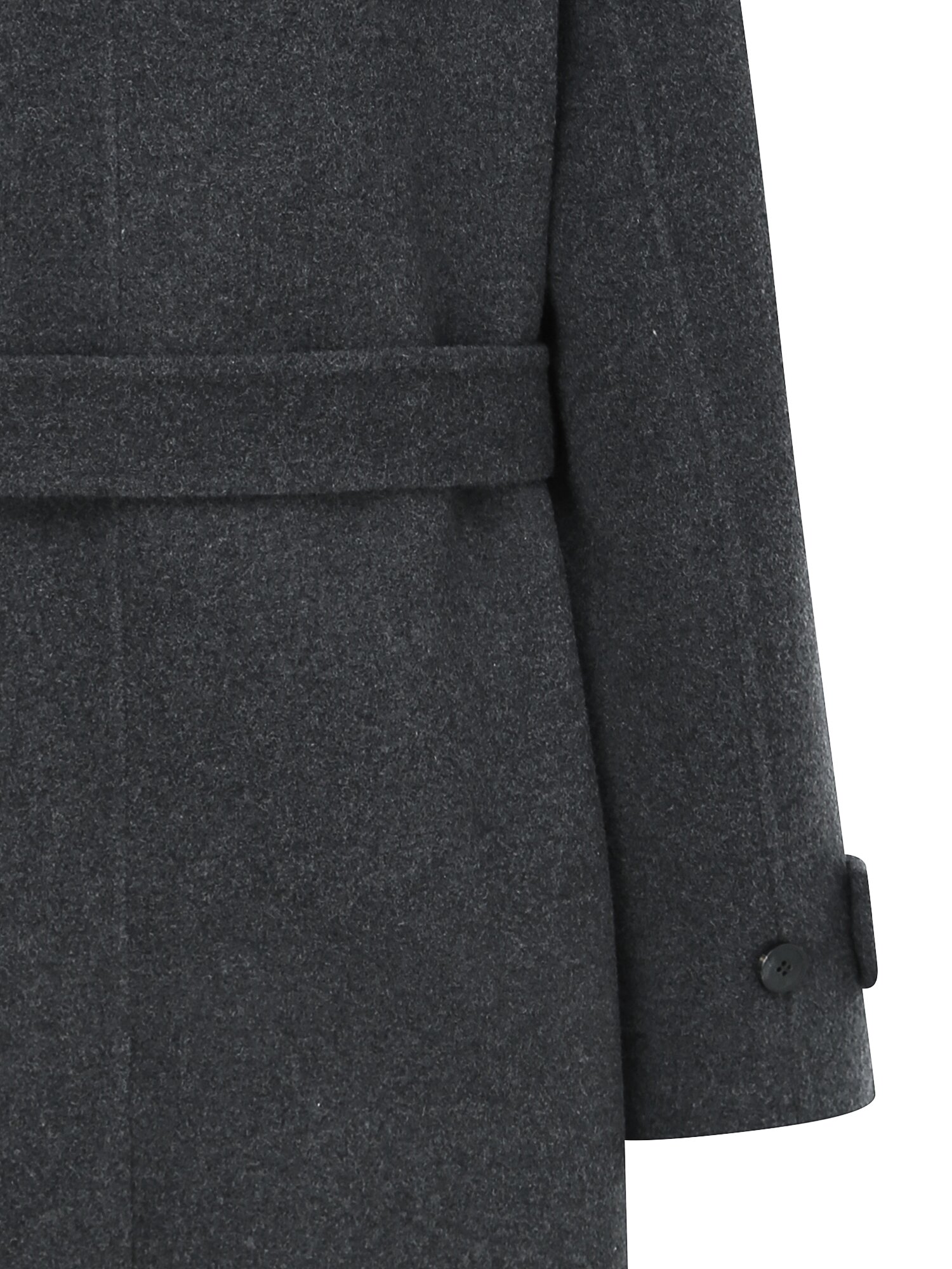 루즈핏 울 더블 핸드메이드 코트 (DARK GREY)