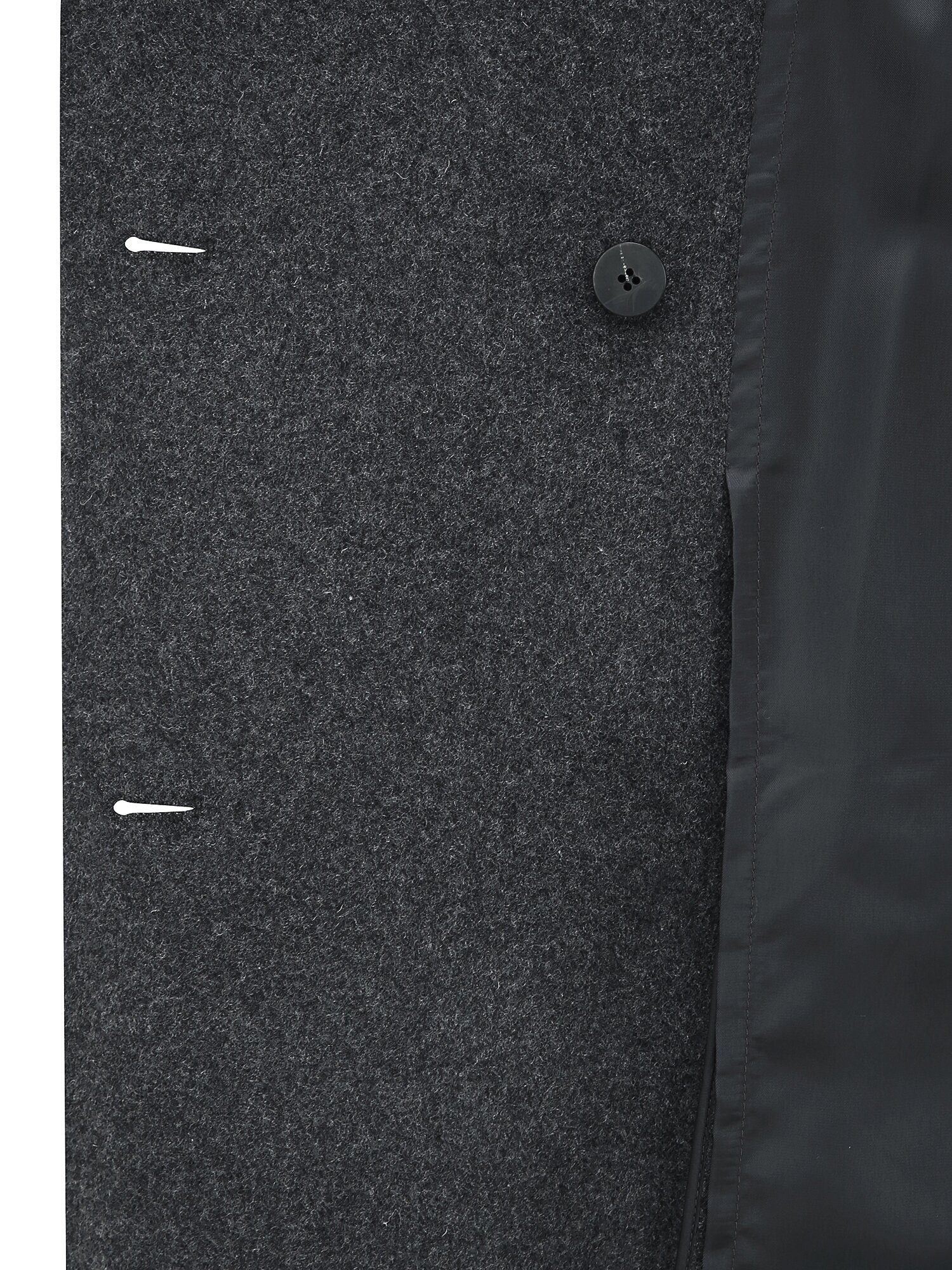 루즈핏 울 더블 핸드메이드 코트 (DARK GREY)