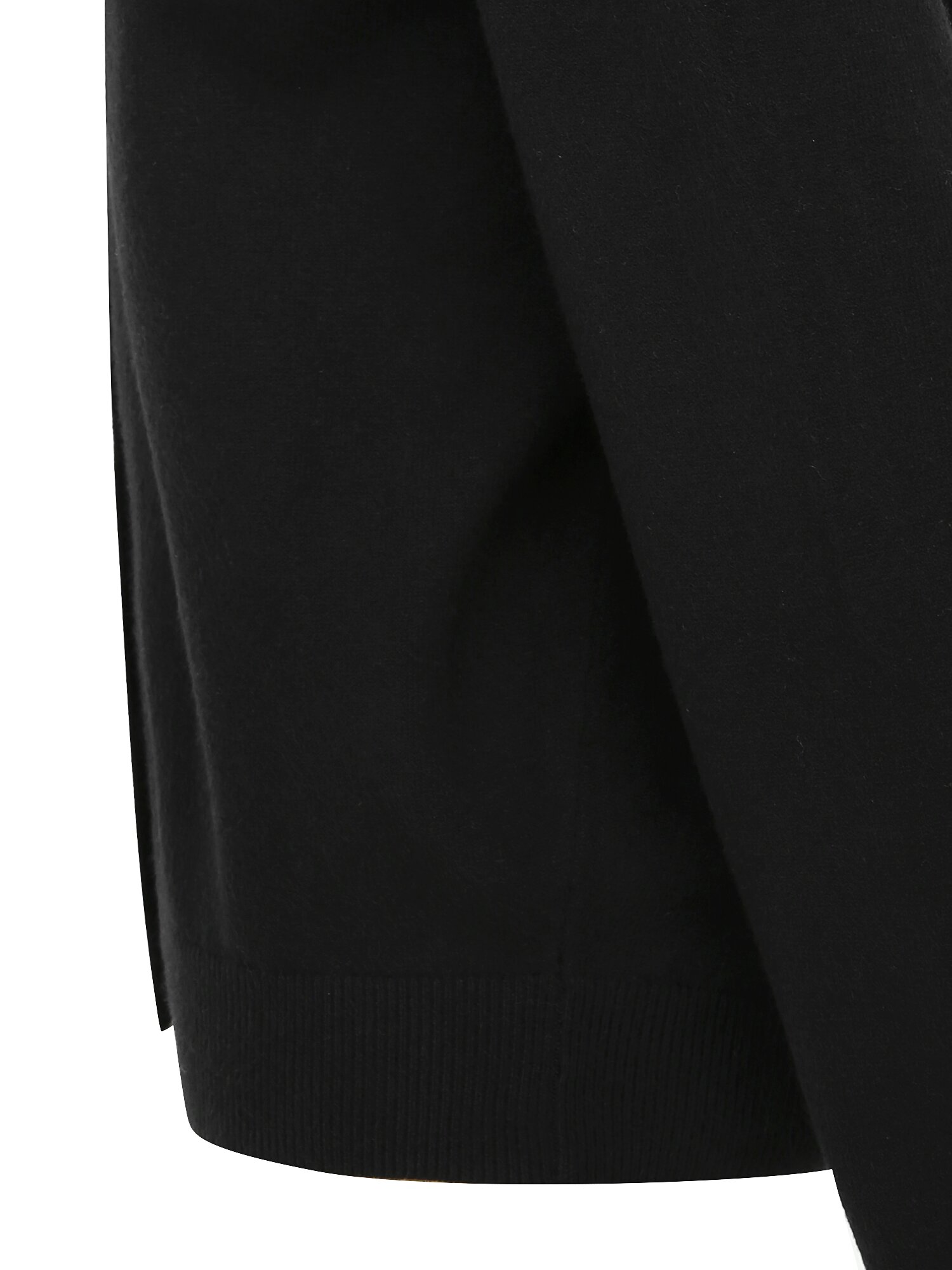 루즈핏 캐시미어 브이넥 가디건 (BLACK)
