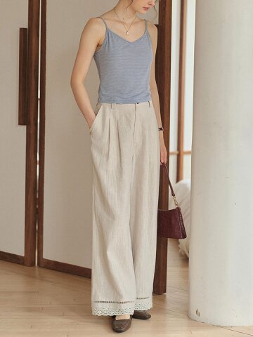SR_Style leg casual pants