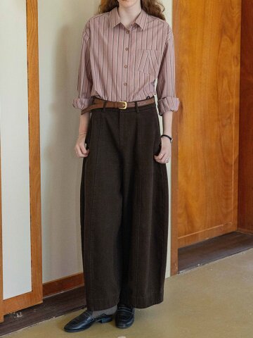 DA_Shaped wide-leg pants